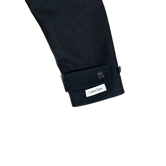 Men's CALVIN KLEINWool BlendPeacoatBlackSize - L